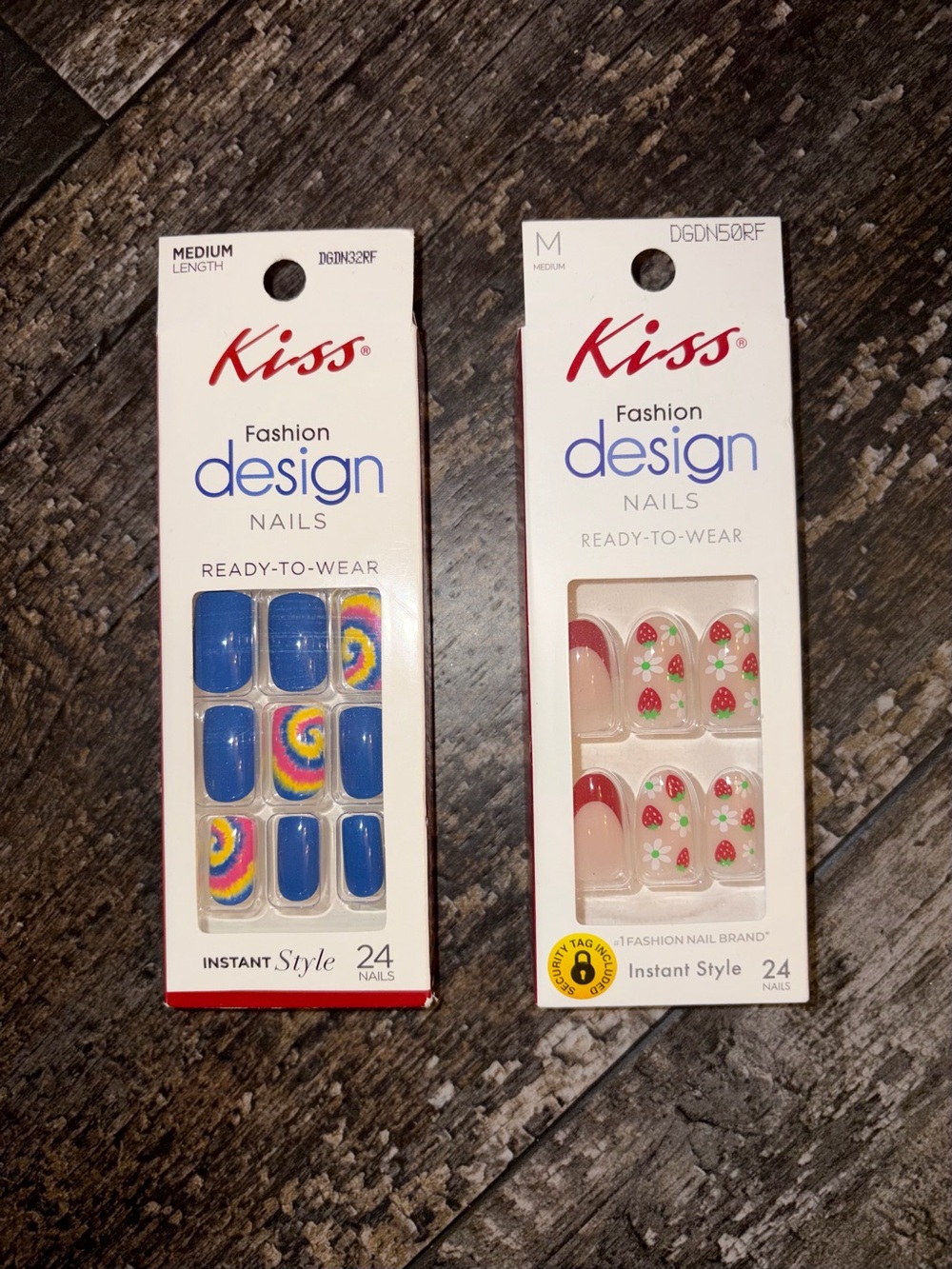 Kiss Fashion Design Ready-to-Wear Nail Set - Blue & Multi